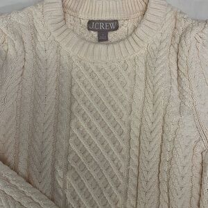 Cotton cable knit sweater